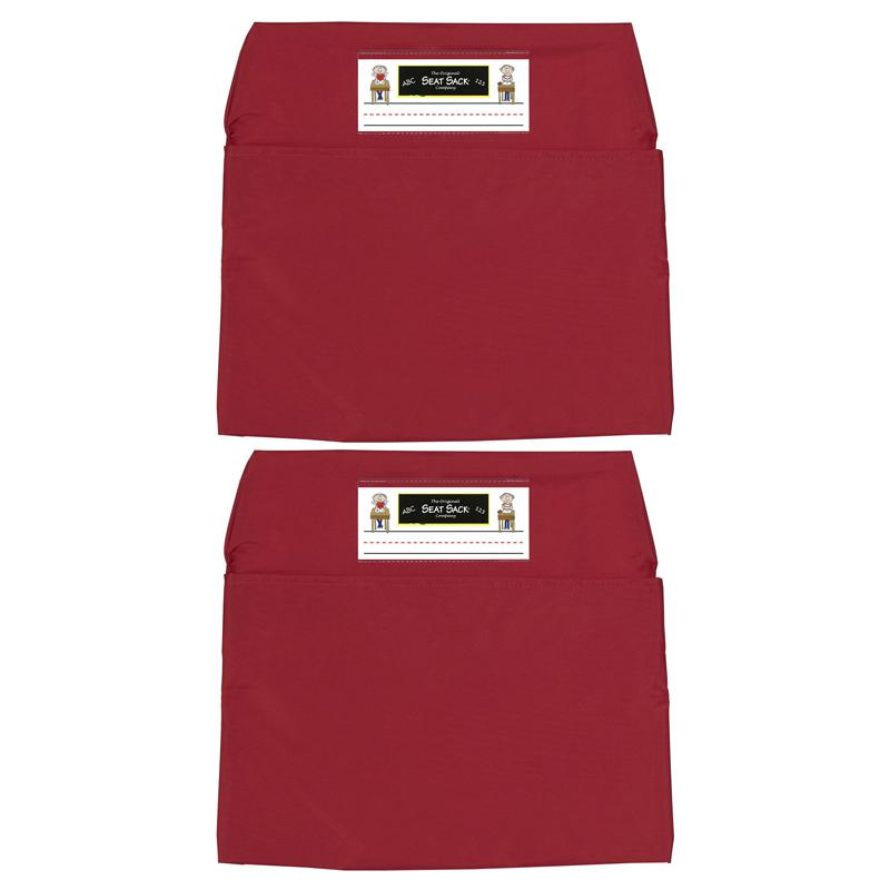 Seat Sack, Standard, 14 inch, Chair Pocket, Red, Pack of 2. Picture 2