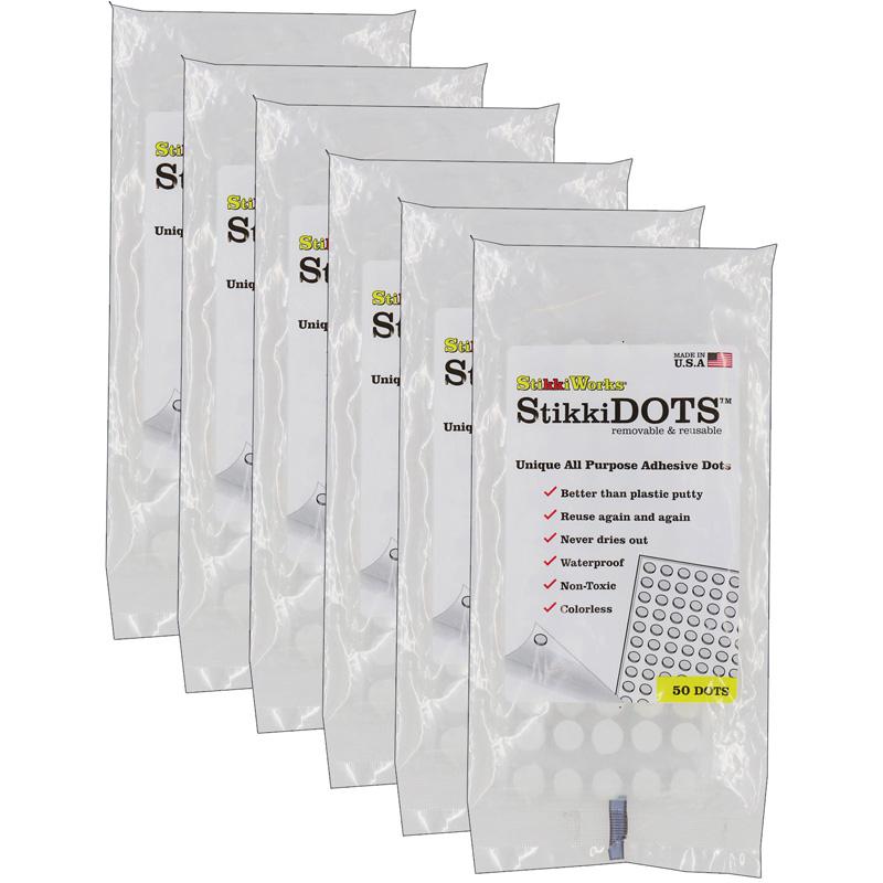 StikkiDOTS, Adhesive Dots, 50 Per Pack, 6 Packs. Picture 2