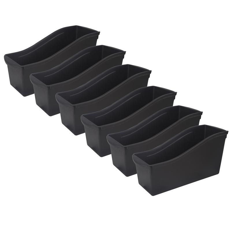 Large Book Bin, Black, Pack of 6. Picture 2