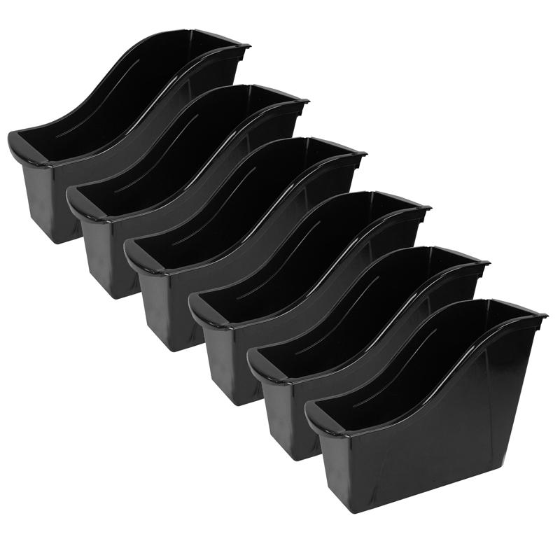 Small Book Bin, Black, Pack of 6. Picture 2