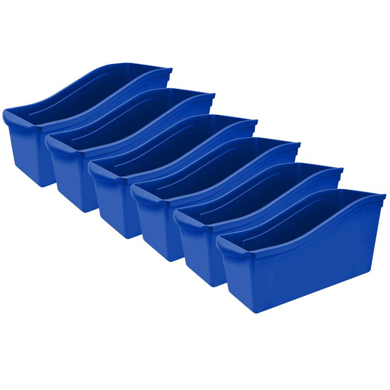 Large Book Bin, Blue, Pack of 6. Picture 2