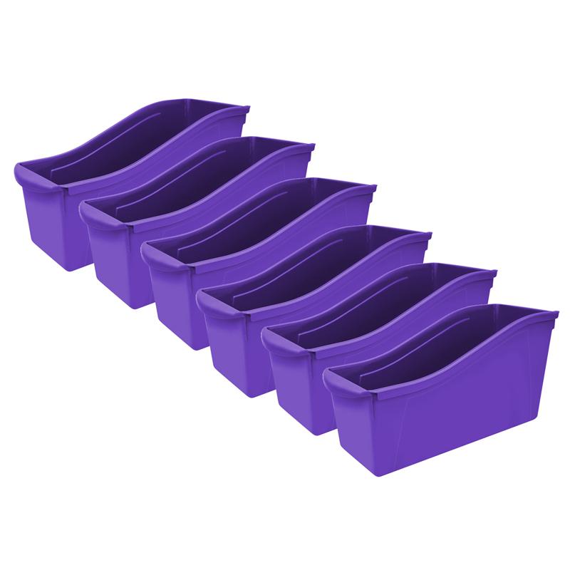 Large Book Bin, Purple, Pack of 6. Picture 2