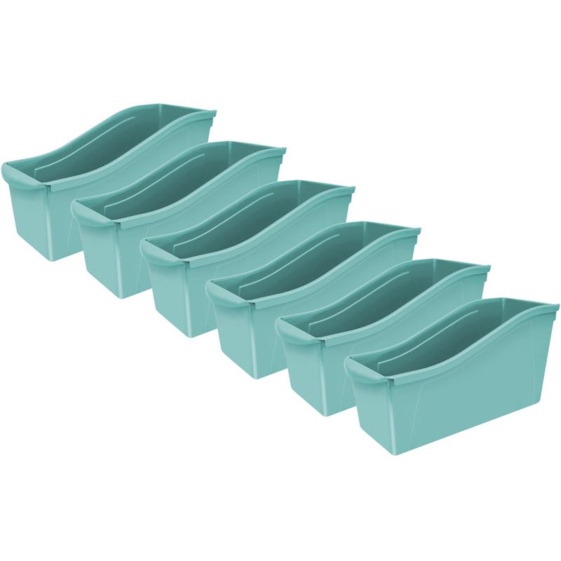 Large Book Bin, Teal, Pack of 6. Picture 2