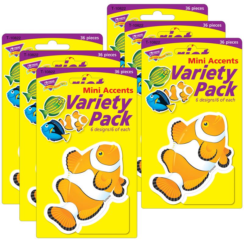 Fish Mini Accents Variety Pack, 36 Per Pack, 6 Packs. Picture 2