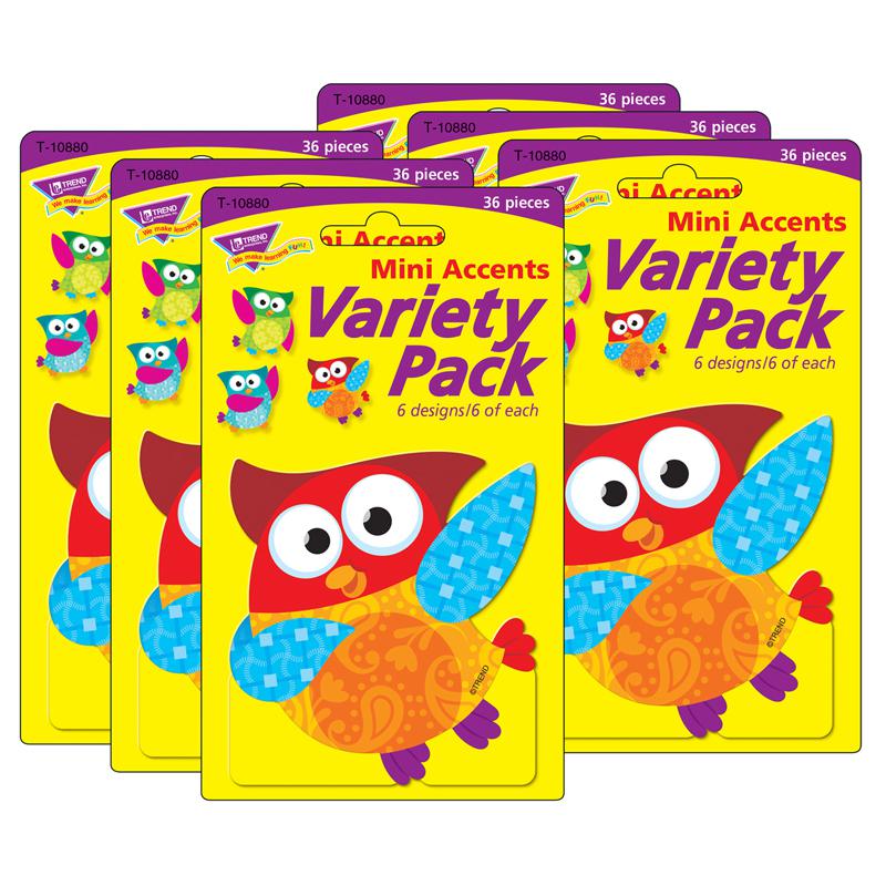 Owl-Stars! Mini Accents Variety Pack, 36 Per Pack, 6 Packs. Picture 2