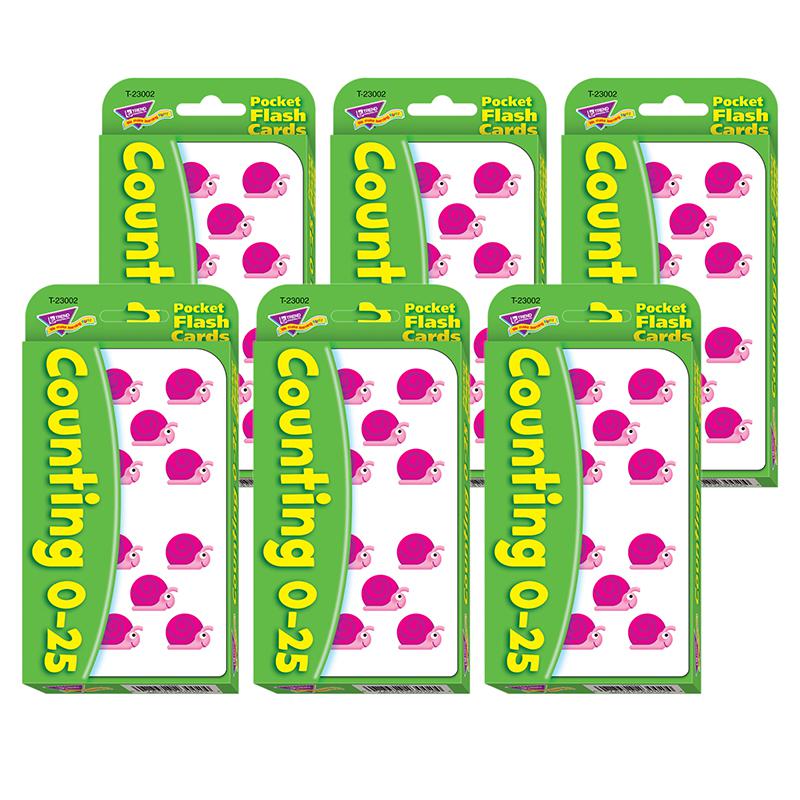 Counting 0-25 Pocket Flash Cards, 6 Packs. Picture 2