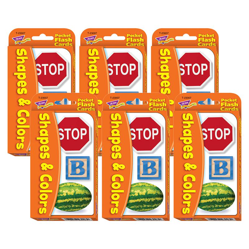 Shapes & Colors Pocket Flash Cards, 6 Packs. Picture 2