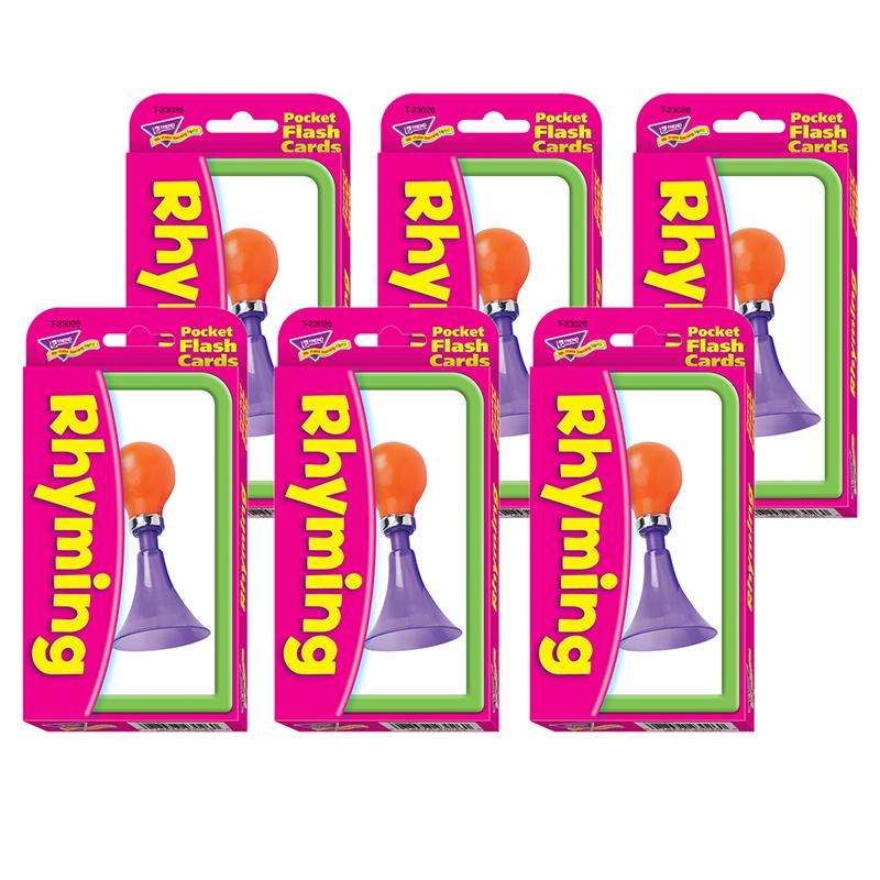 Rhyming Pocket Flash Cards, 6 Packs. Picture 2