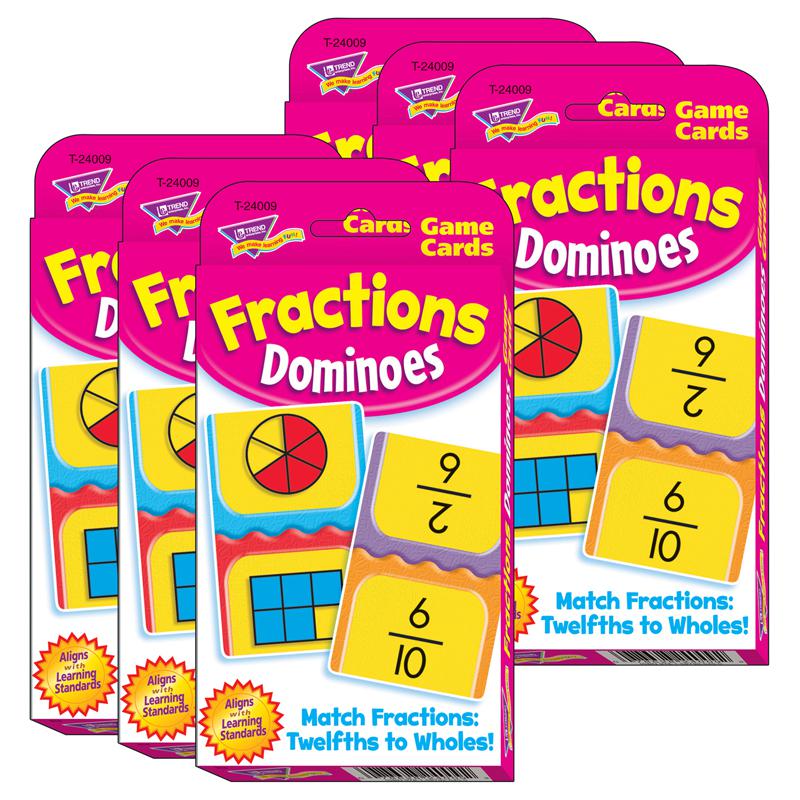 Fractions Dominoes Challenge Cards, 6 Sets. Picture 2