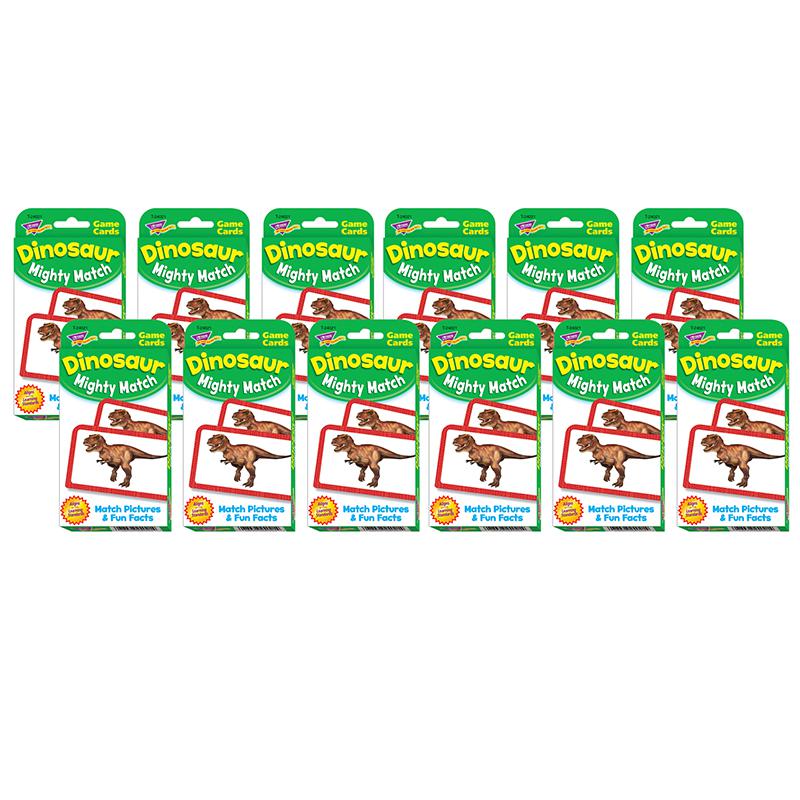 Dinosaur Mighty Match Challenge Cards, 12 Packs. Picture 2