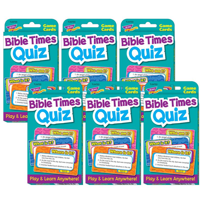Bible Times Quiz Challenge Cards, 6 Sets. Picture 2