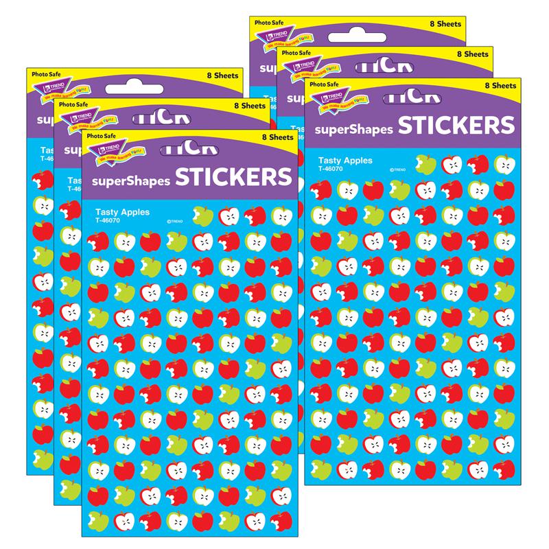 Tasty Apples superShapes Stickers, 800 Per Pack, 6 Packs. Picture 2