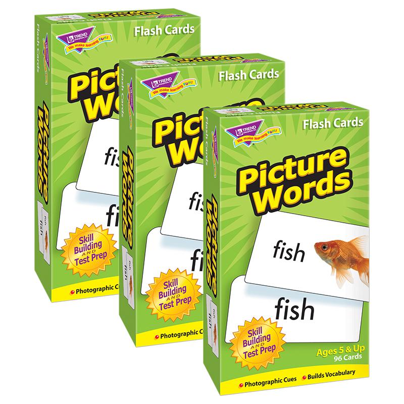Picture Words Skill Drill Flash Cards, 3 Packs. Picture 2