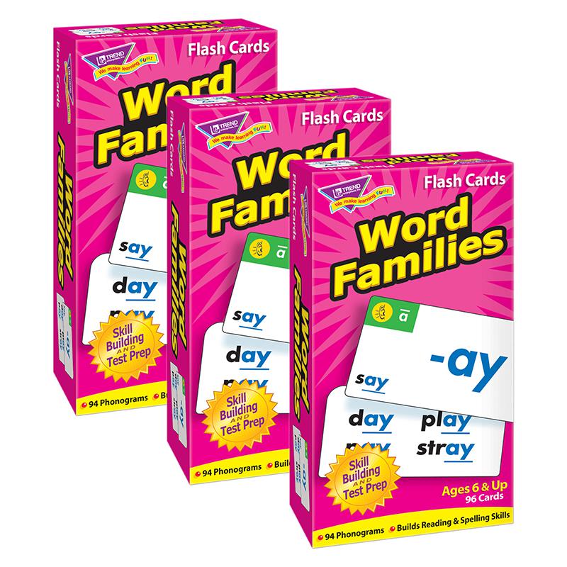 Word Families Skill Drill Flash Cards, 3 Packs. Picture 2