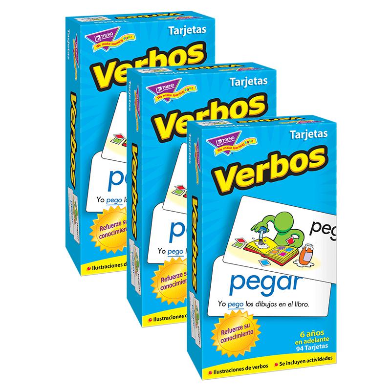 Verbos (Spanish Action Words) Skill Drill Flash Cards, 3 Packs. Picture 2