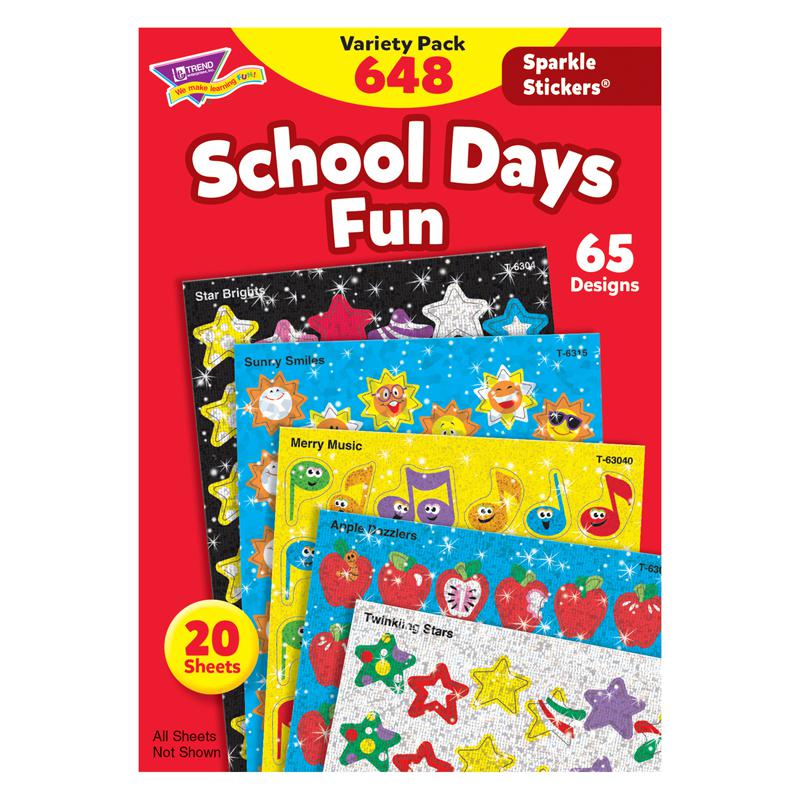 School Days Sparkle Stickers Variety Pack, 648 ct. Picture 2