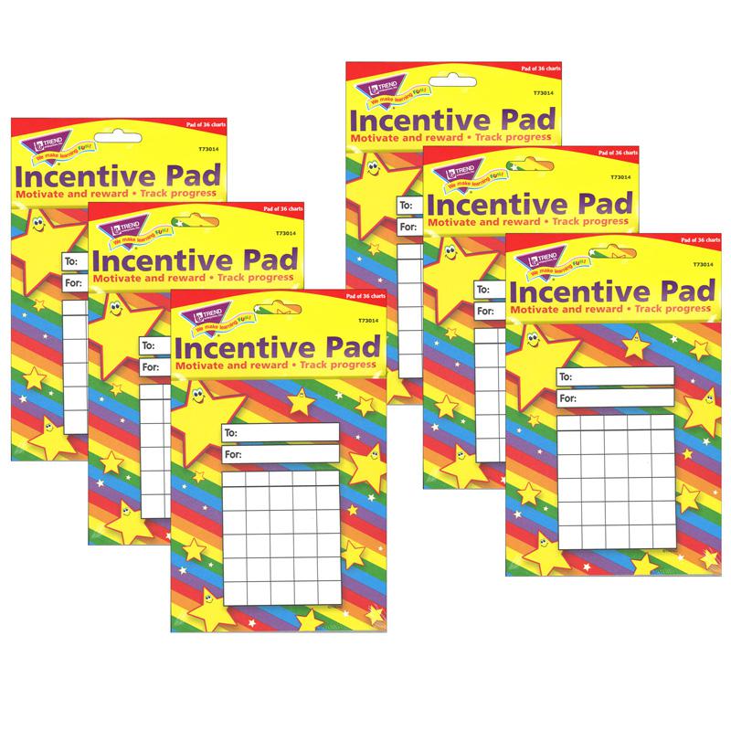 Stars Incentive Pad, 36 Sheets Per Pad, Pack of 6. Picture 2