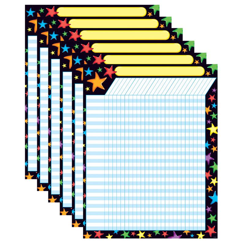 Gel Stars Incentive Chart, 17" x 22", Pack of 6. Picture 2