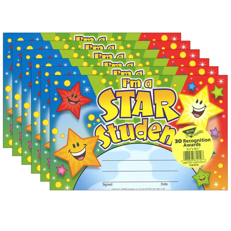 I'm a Star Student Recognition Awards, 30 Per Pack, 6 Packs. Picture 2