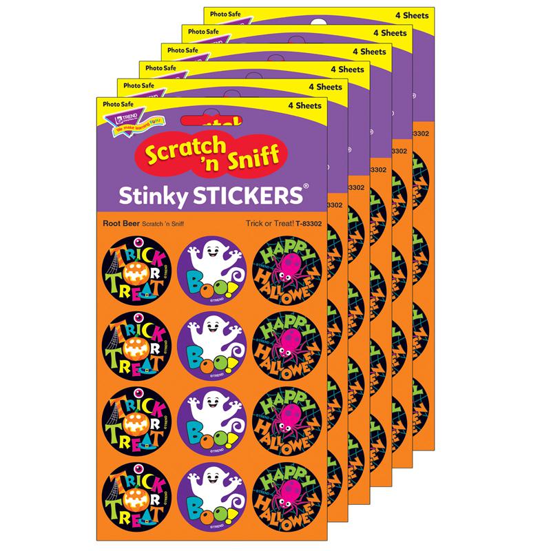Trick or Treat!/Root Beer Stinky Stickers, 48 Per Pack, 6 Packs. Picture 2