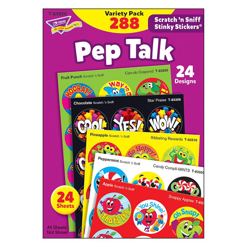 Pep Talk Stinky Stickers Variety Pack, 288 Count. Picture 2