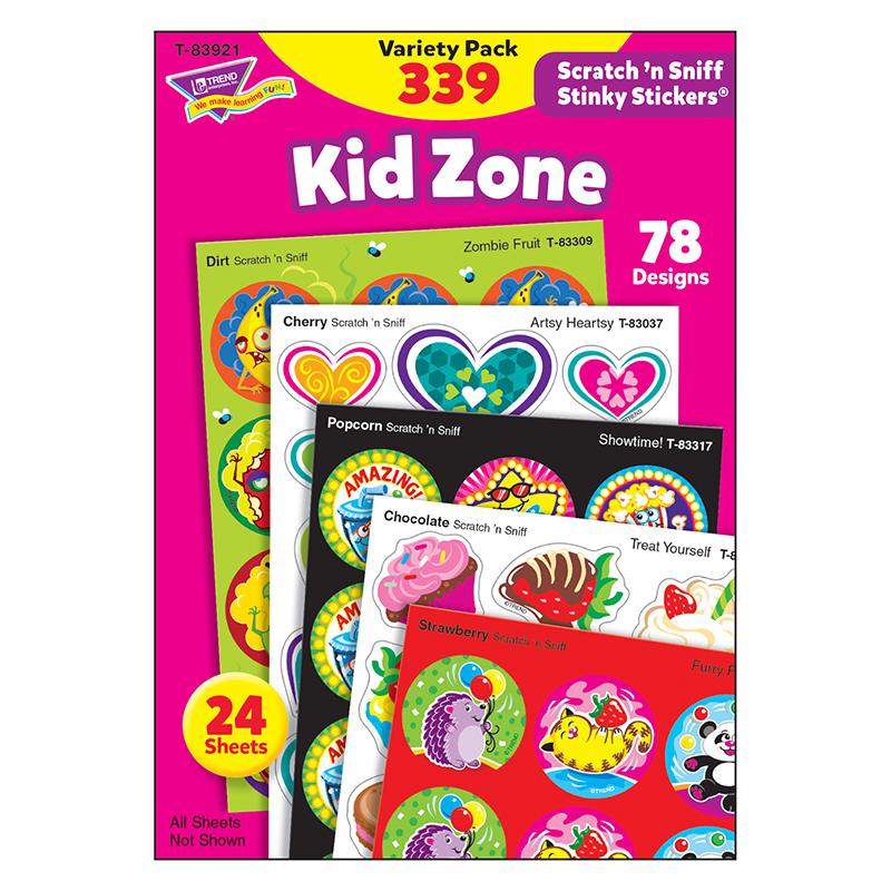 Kid Zone Stinky Stickers Variety Pack, 339 Count. Picture 2