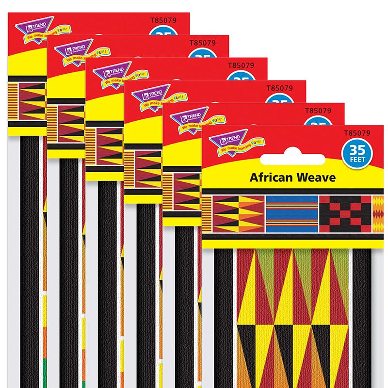African Weave Bolder Borders, 35.75' Per Pack, 6 Packs. Picture 2