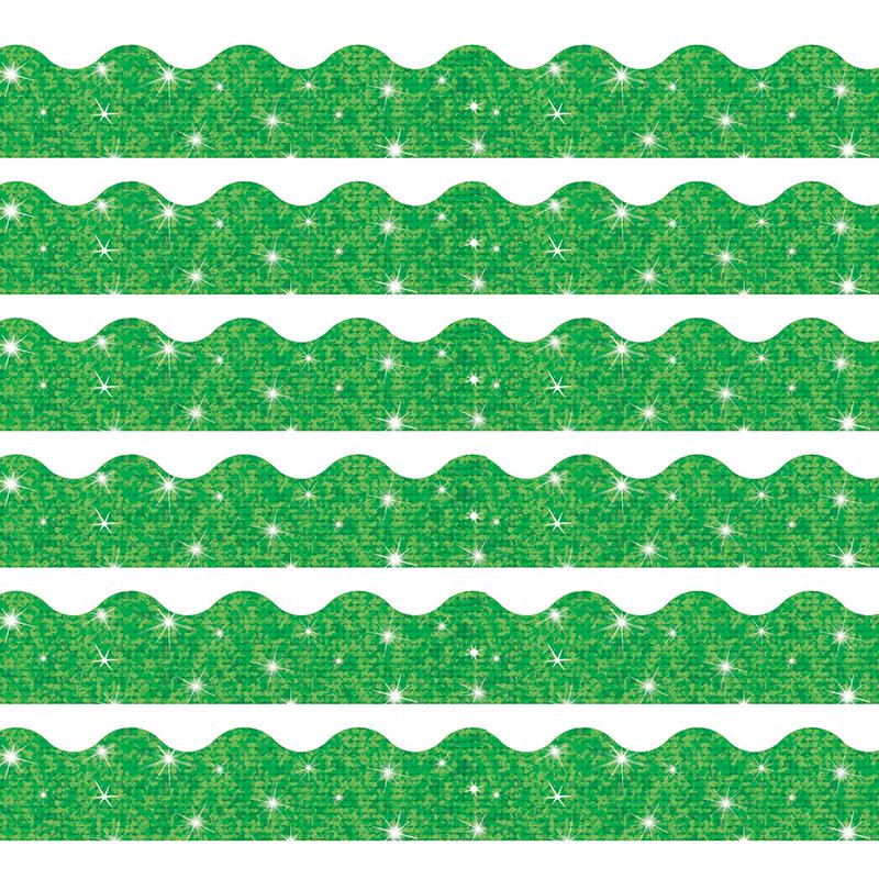 Green Sparkle Terrific Trimmers, 32.5' Per Pack, 6 Packs. Picture 2