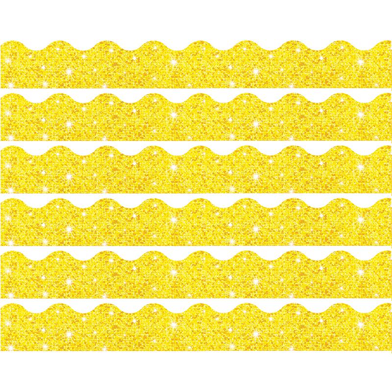Yellow Sparkle Terrific Trimmers, 32.5 Feet Per Pack, 6 Packs. Picture 2