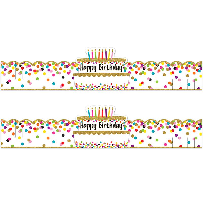 Confetti Happy Birthday Crowns, 30 Per Pack, 2 Packs. Picture 2