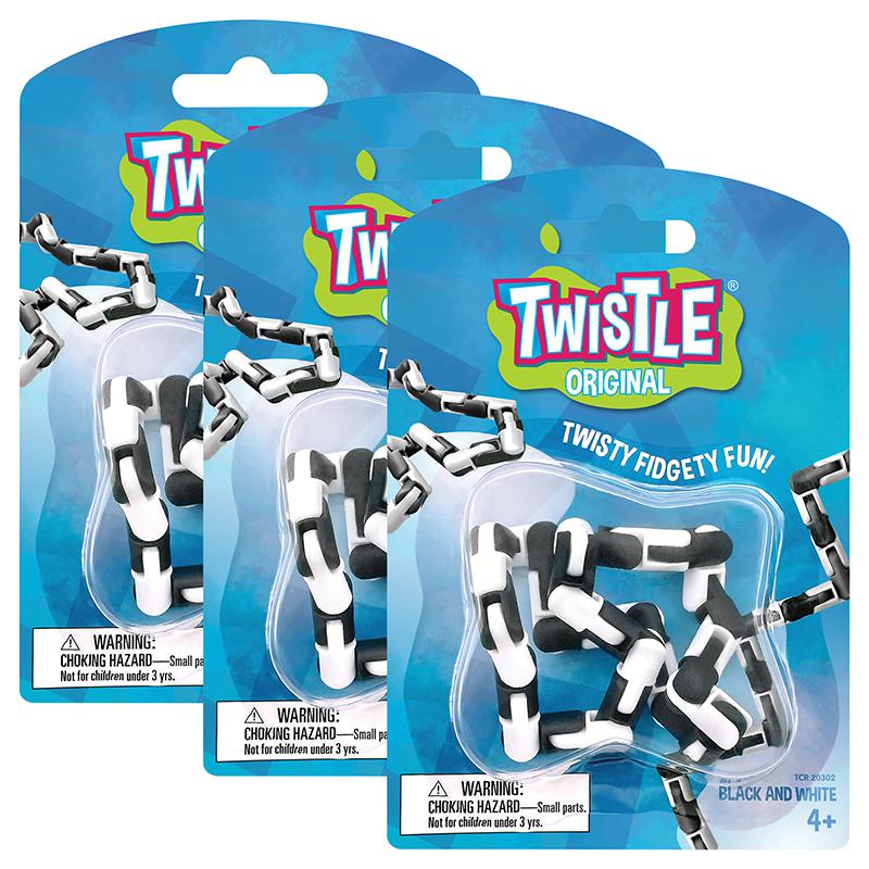 Twistle Original, Black & White, Pack of 3. Picture 2