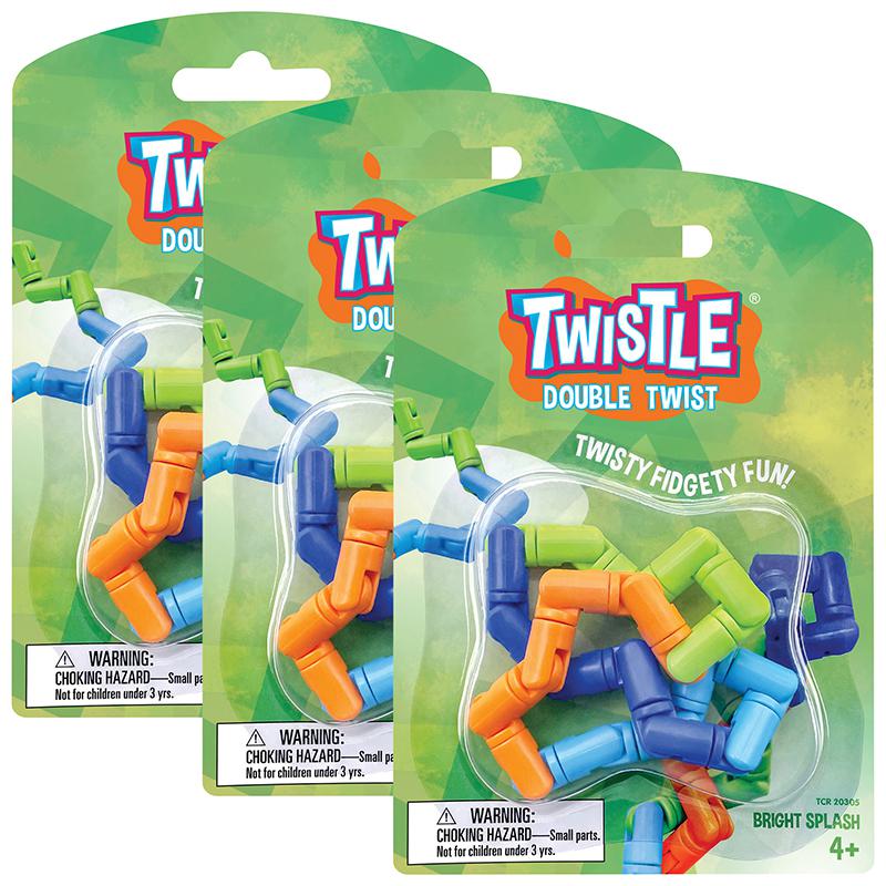 Twistle Double Twist, Bright Splash, Pack of 3. Picture 2