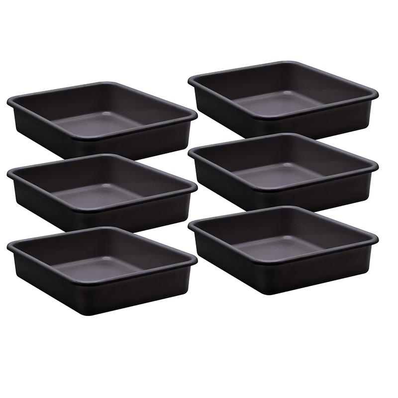 Black Large Plastic Letter Tray, Pack of 6. Picture 2