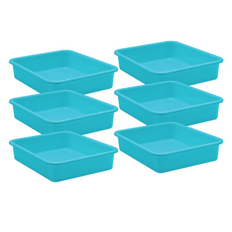 Teal Large Plastic Letter Tray, Pack of 6. Picture 2
