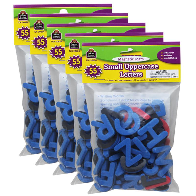 Magnetic Foam: Small Uppercase Letters, 55 Per Pack, 5 Packs. Picture 2