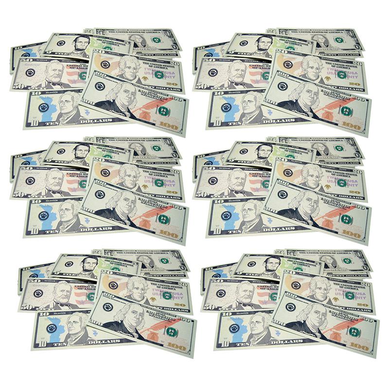Play Money: Assorted Bills, 110 Per Pack, 6 Packs. Picture 2