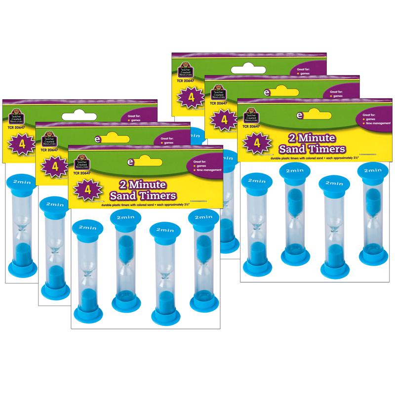Sand Timers, Small, 2 Minute, 4 Per Pack, 6 Packs. Picture 2