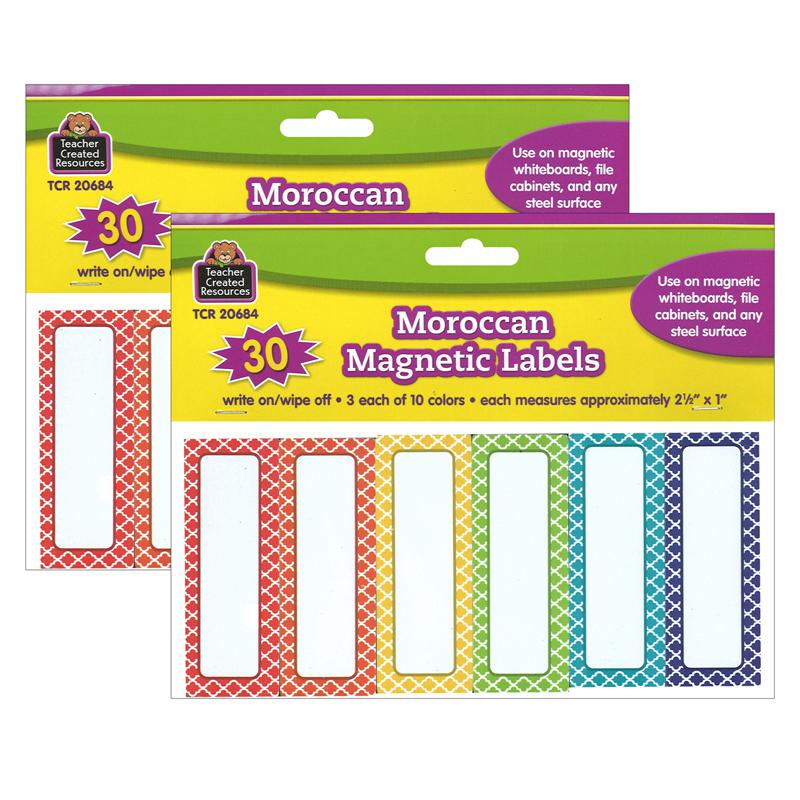 Moroccan Magnetic Labels, 30 Per Pack, 2 Packs. Picture 2