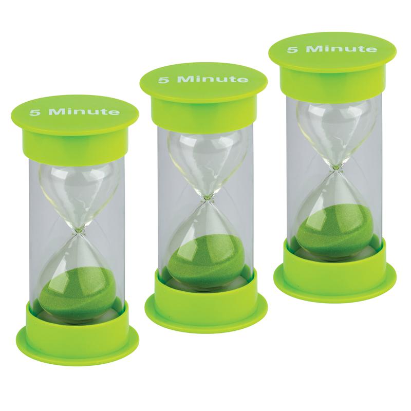 5 Minute Sand Timer, Medium, Pack of 3. Picture 2
