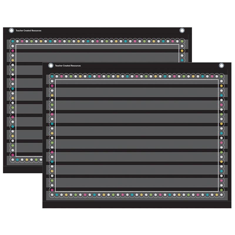Chalkboard Brights Mini Pocket Chart (17" x 22"), Pack of 2. Picture 2