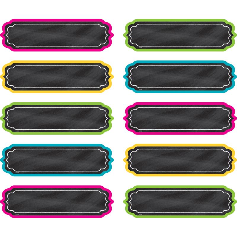 Chalkboard Brights Labels, Non-Adhesive, 30 Per Pack, 3 Packs. Picture 2