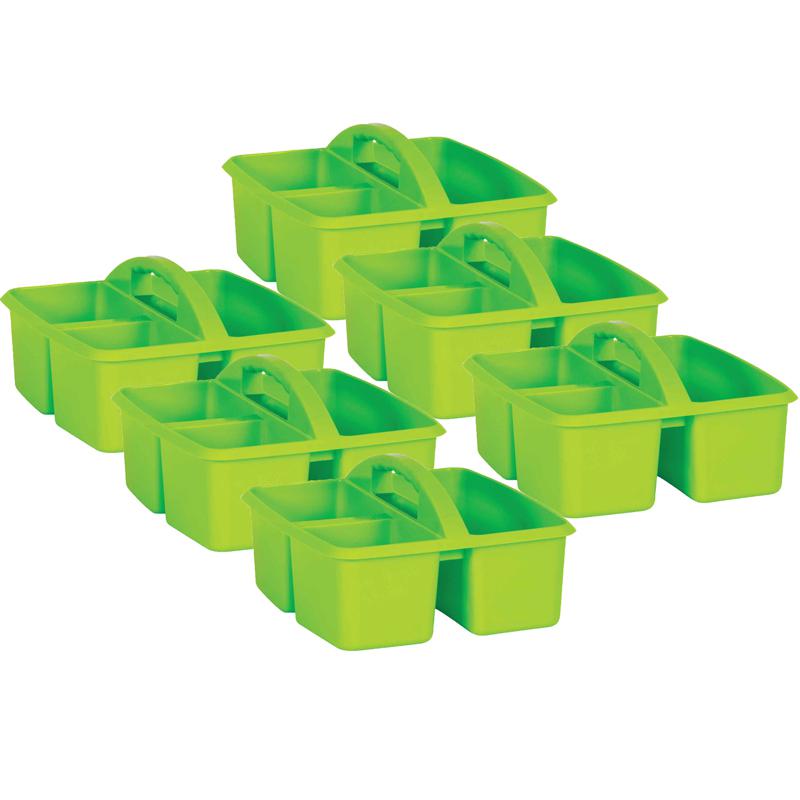 Lime Plastic Storage Caddy, Pack of 6. Picture 2