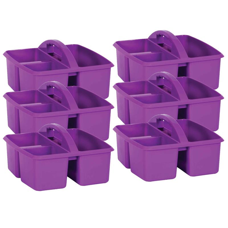 Purple Plastic Storage Caddy, Pack of 6. Picture 2