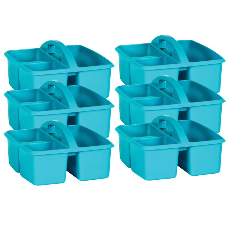 Teal Plastic Storage Caddy, Pack of 6. Picture 2