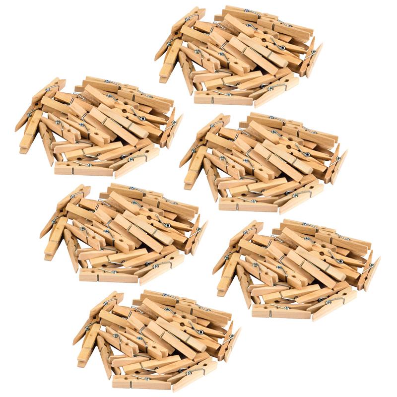 STEM Basics: Medium Clothespins, 50 Per Pack, 6 Packs. Picture 2
