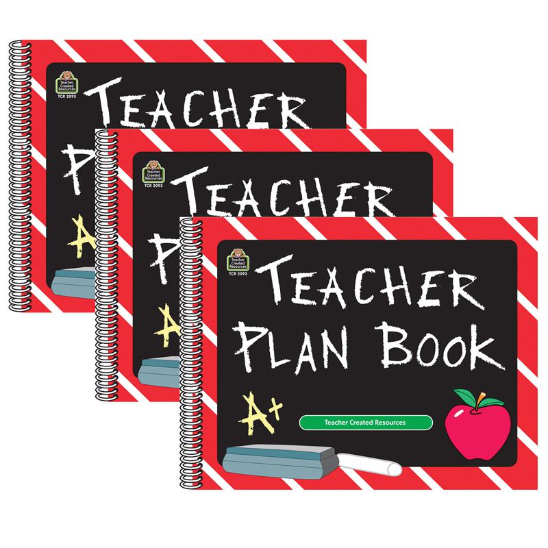 Chalkboard Teacher Plan Book, Pack of 3. Picture 2