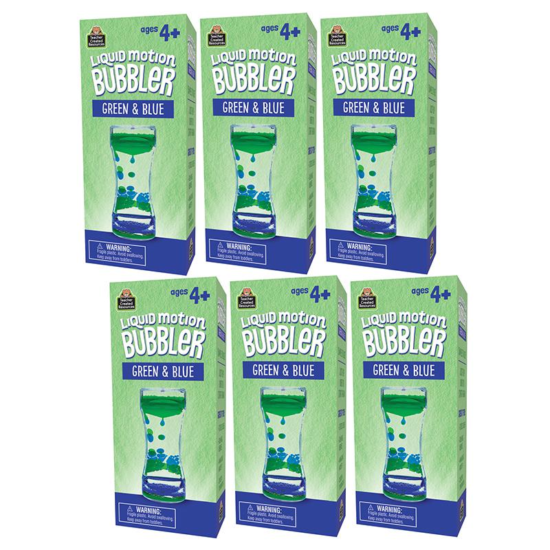 Liquid Motion Bubbler, Green & Blue, Pack of 6. Picture 2