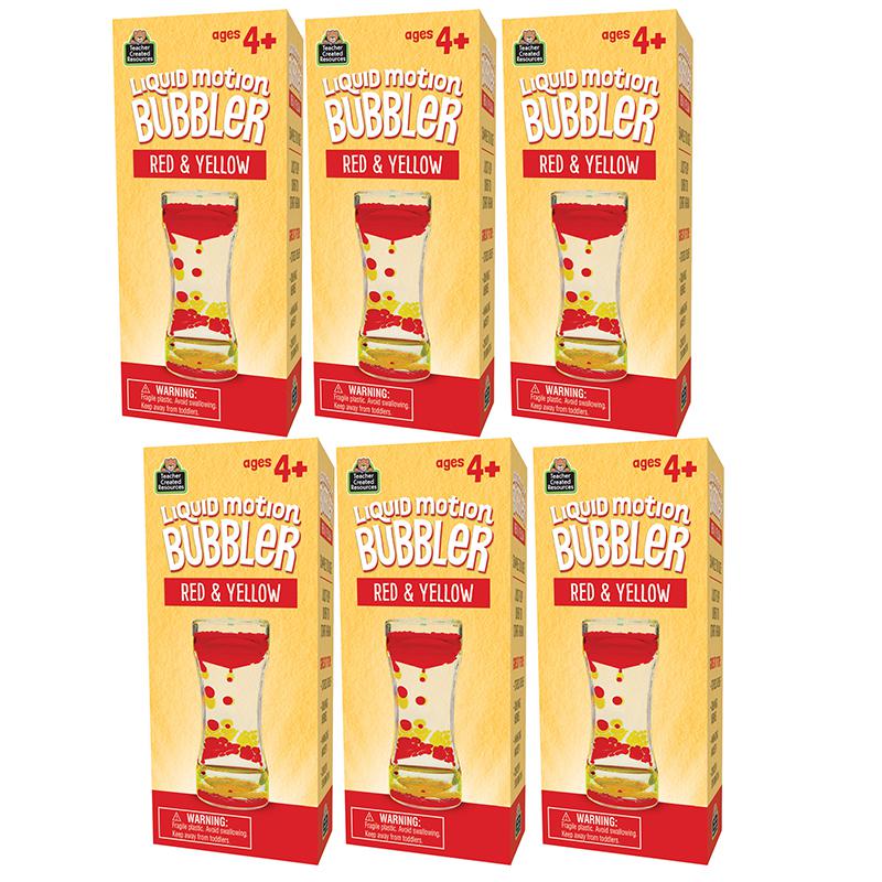 Liquid Motion Bubbler, Red & Yellow, Pack of 6. Picture 2