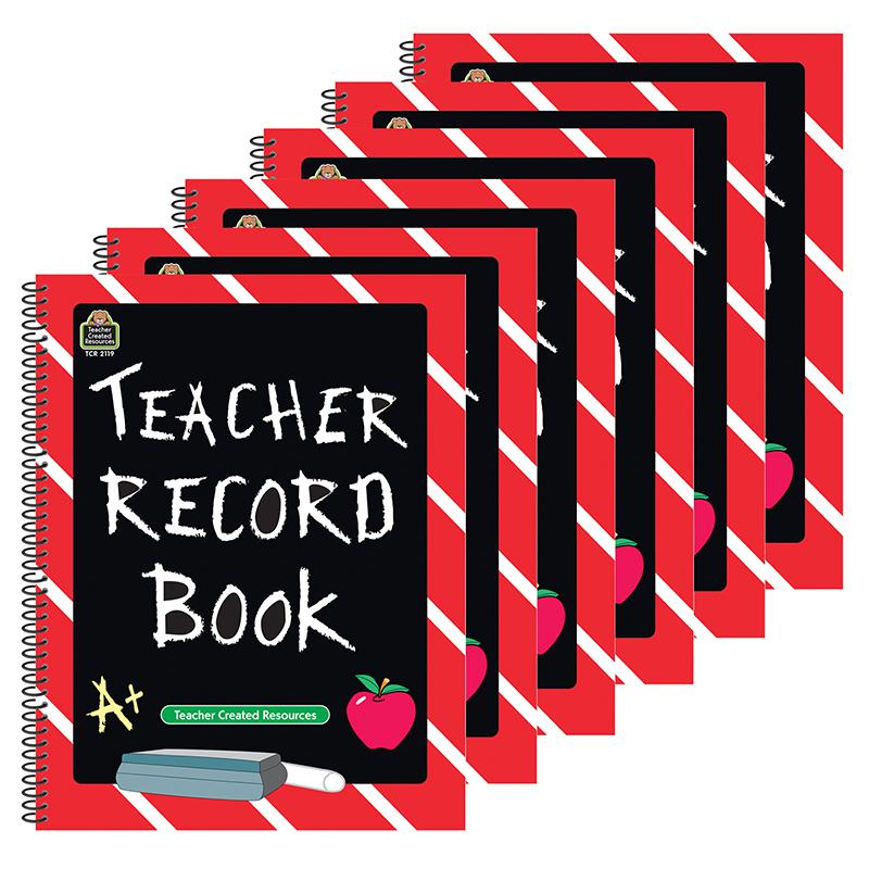Chalkboard Teacher Record Book, Pack of 6. Picture 2