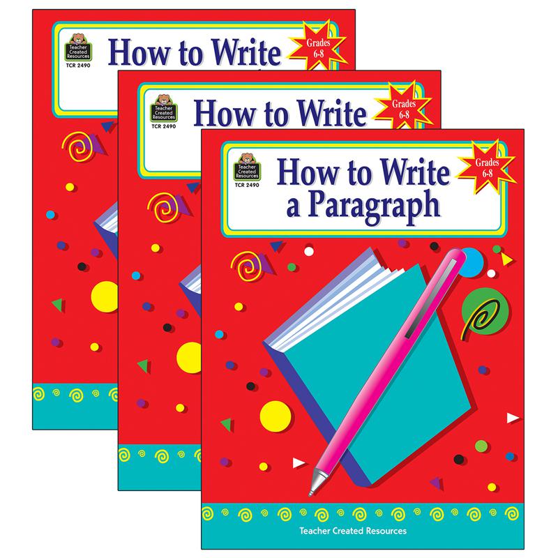 How to Write a Paragraph Activity Book, Grade 6-8, Pack of 3. Picture 2